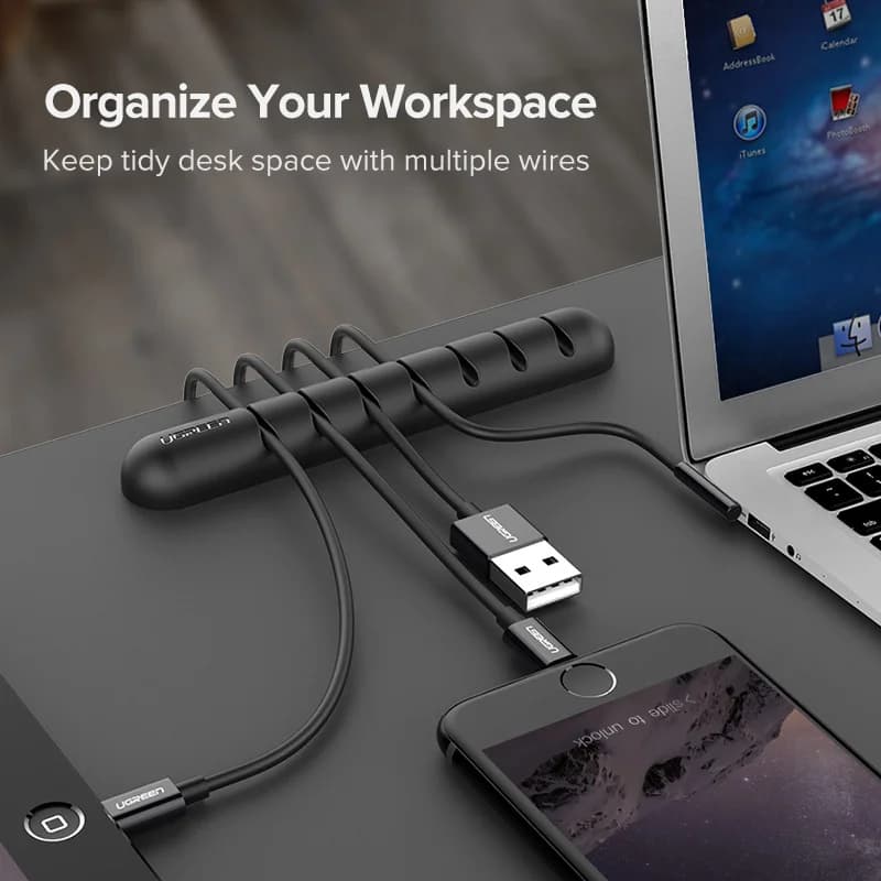 Силиконови клипове за организиране на USB кабели
