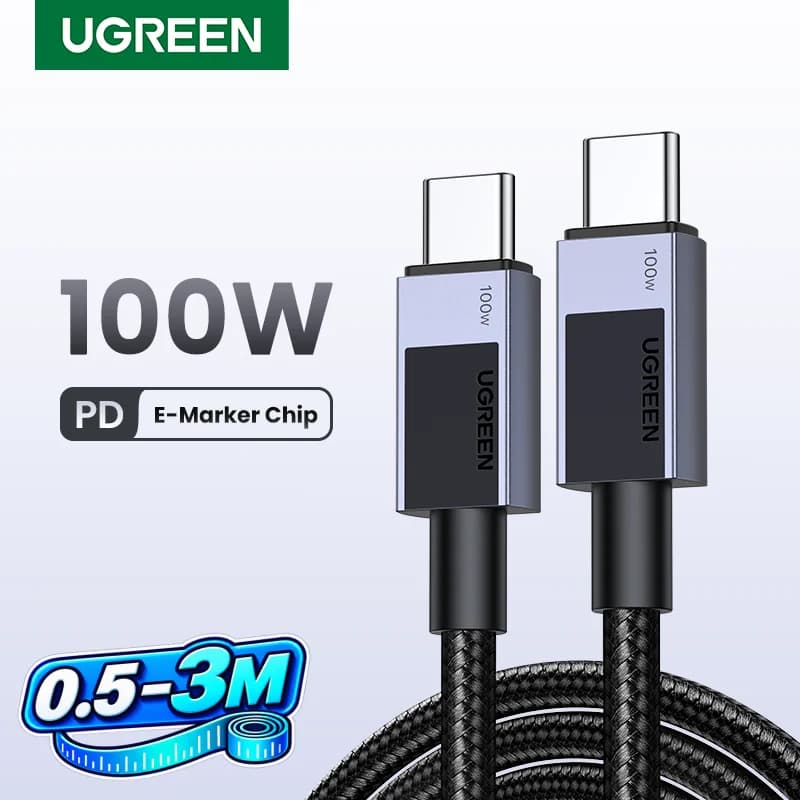 USB-C към USB-C кабел, 100W PD, 5A
