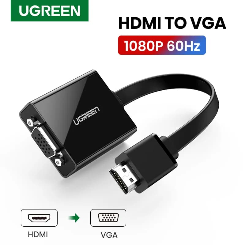 Адаптер HDMI към VGA с 3.5mm аудио, 1080P