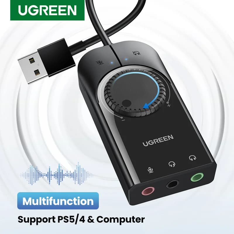 Външна аудио интерфейсна звукова карта USB