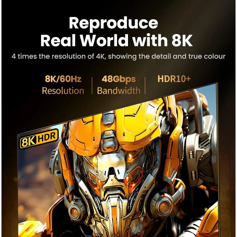 HDMI кабел 8K, 60Hz, 48Gbps