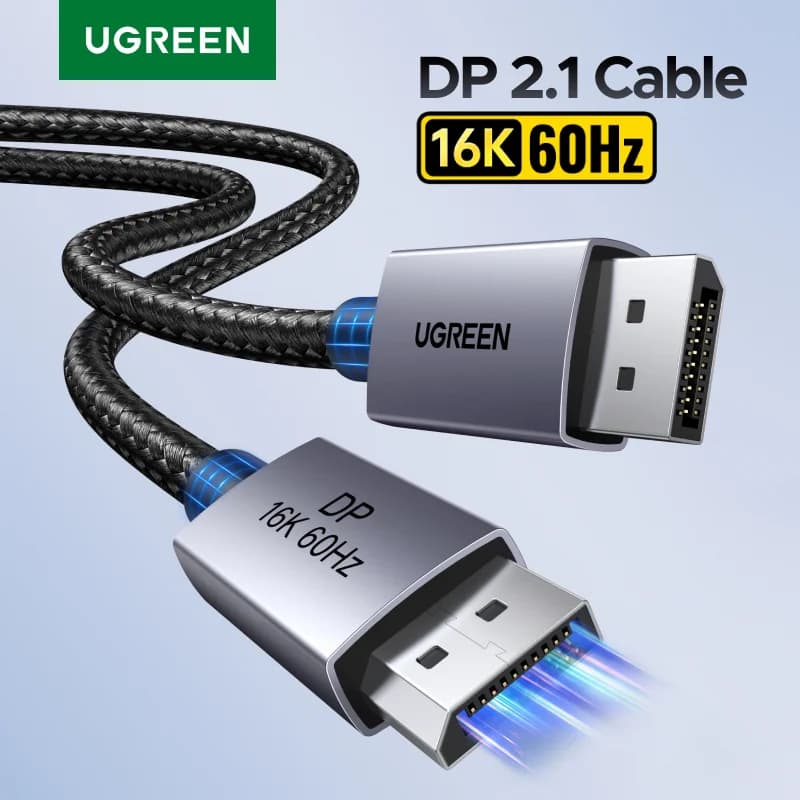 DisplayPort 2.1 кабел, поддръжка на 8K 60Hz HDR видео