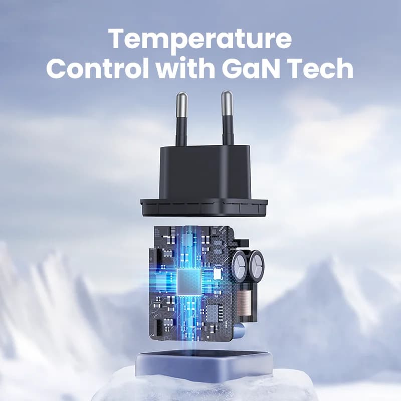35W GaN USB-C бърз стенен зарядно устройство