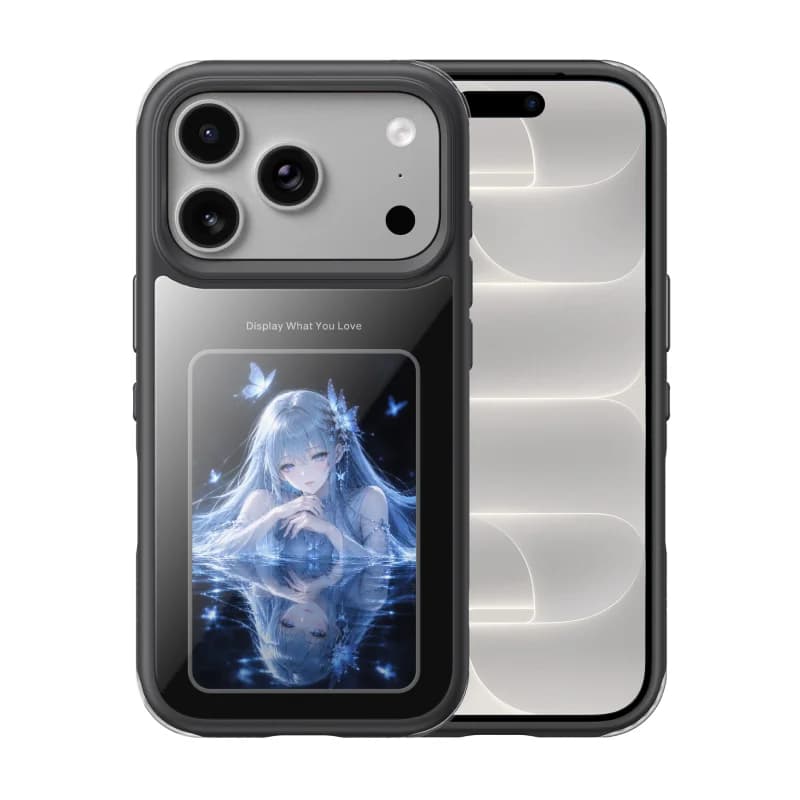 Магнитен калъф с E-Ink екран за iPhone Pro Max