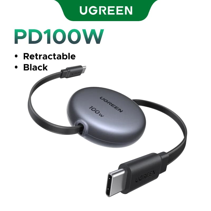 Рефлексен USB-C към USB-C кабел, 100W PD